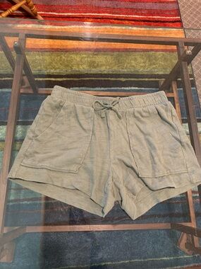 Women’s Casual Elastic-Waist Drawstring Shorts - Light Olive